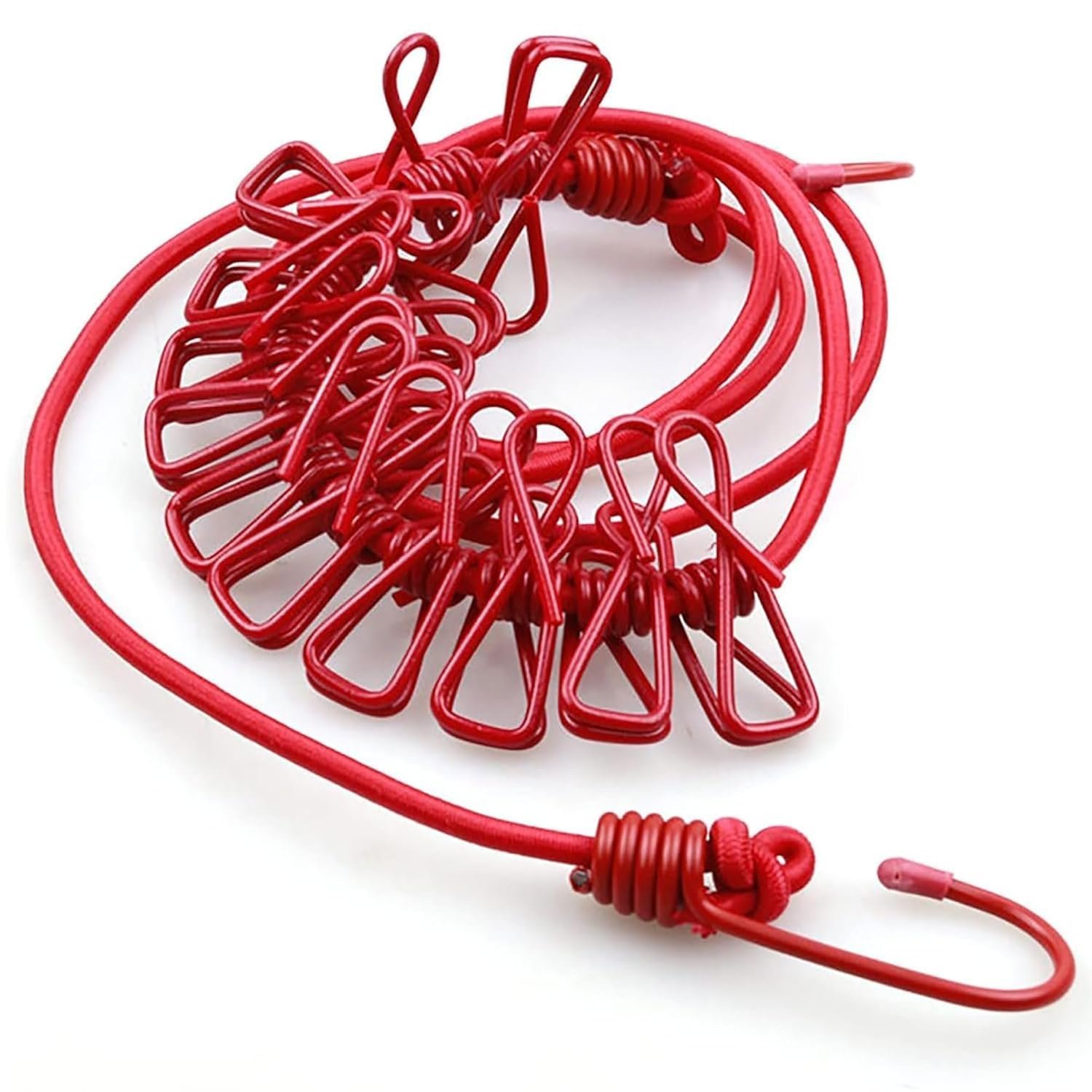Cloth Drying Rope with Hooks