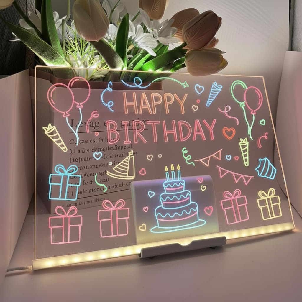 diy 3d acrylic writing board with pen & light diy 3d acrylic writing board with pen & light