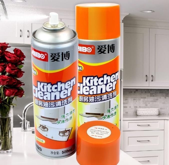 Tesoriq Multipurpose Bubble Foam Cleaner Kitchen Cleaner Spray Oil & Grease Stain Remover Chimney Cleaner Spray