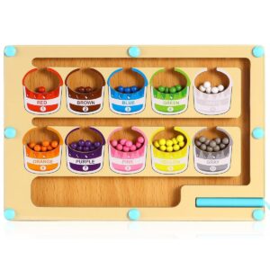 magnetic color & number maze