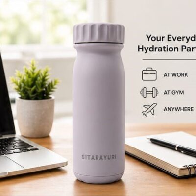 SITARAYURI Vacuum Insulated Stainless Steel Hot & Cold Bottle, 500ml