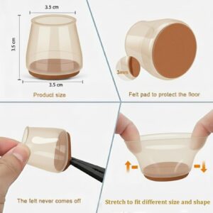 Pieces Silicone Chair Leg Protectors 4 pc