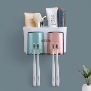 Wall Mounted Toothbrush Holder for Bathroom