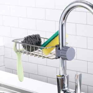 Kitchen Sink Caddy Organizer Over Faucet Sponge Holder