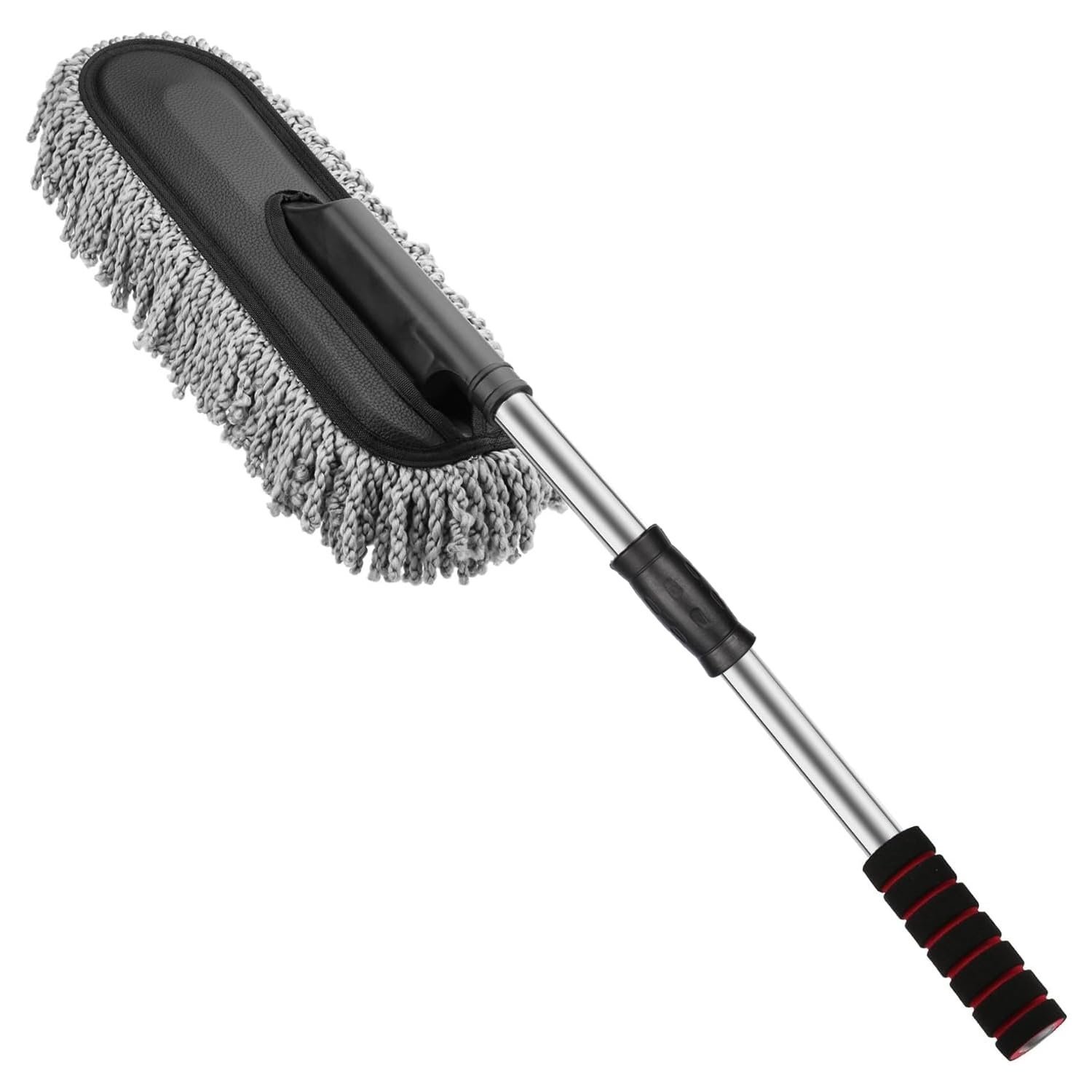 Soft Microfiber Car Duster Brush with Extendable Handle Wet & Dry Scratch Free