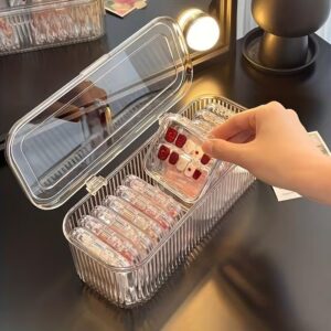Multicolorpurpose Acrylic Jewelry Organizer Box Set, Portable Storage