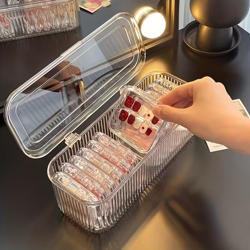 Multicolorpurpose Acrylic Jewelry Organizer Box Set, Portable Storage