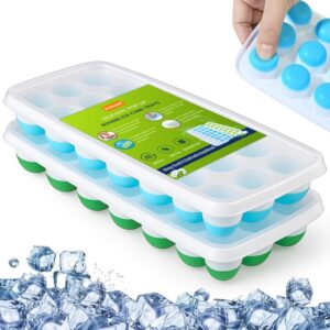 Silicone Round Pop Up Ice Cube Mold Trays