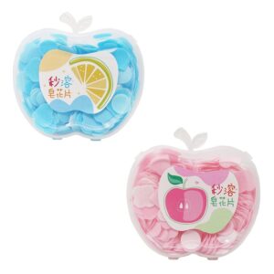 Paper Soap in a Plastic Box Clean Soft Bath For Travel(Assorted Color)