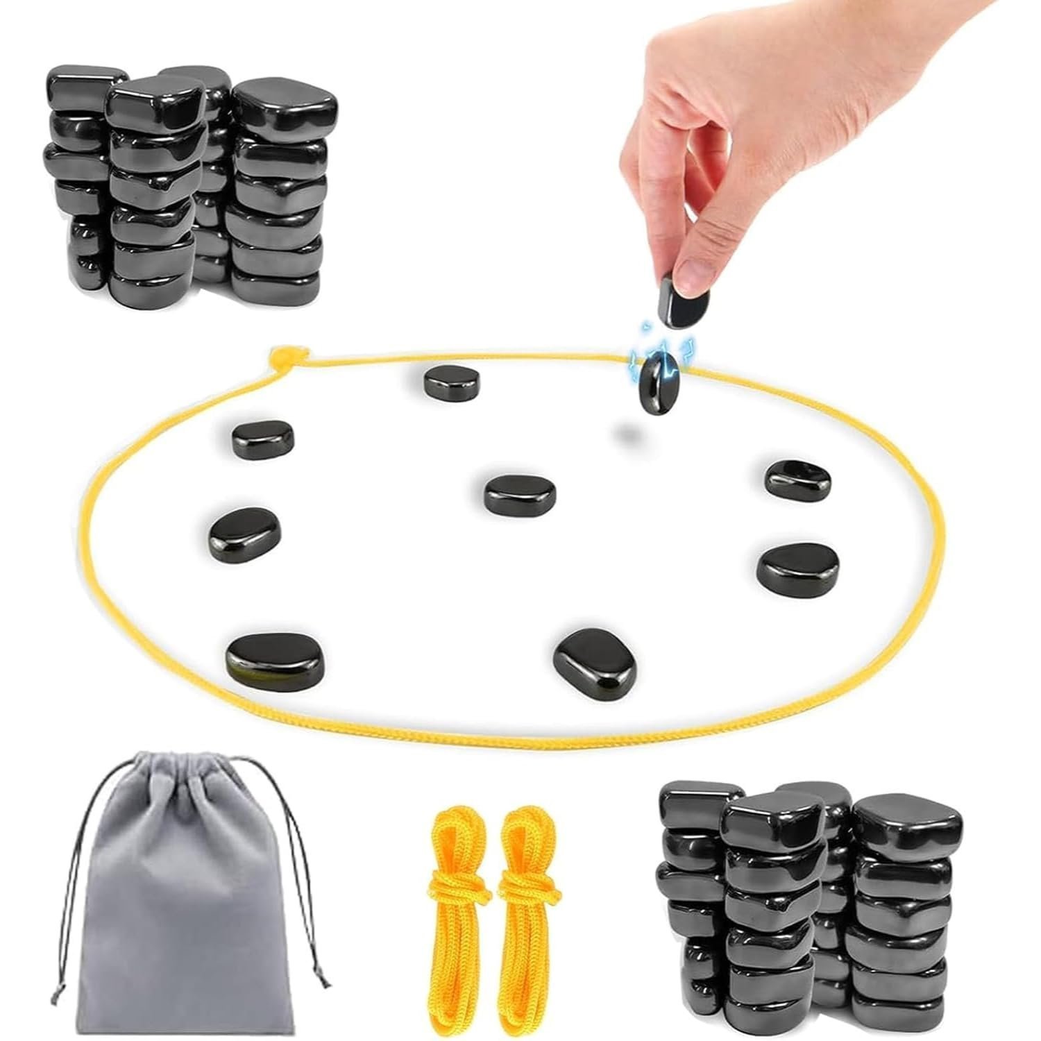 Mashes Magnetic Strategy Board Game for Kids & Adults | Fun Family Game with Magnets & Lanyard Rope | Brain Boosting Logic & Reflex Challenge | Travel & Party Game for All Age