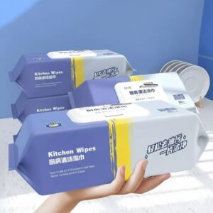 ESZAZX Reusable Kitchen Wipes 80 Pcs | Heavy Oil Cleaning Wet Wipes for Kitchen